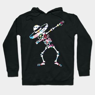 Skull dia de los muertos dab Hoodie